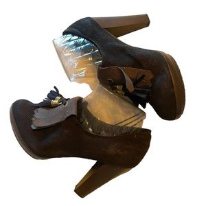 Lela Rose Payless Navy Black Oxford Heels